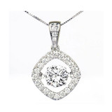 Gems One 14KT White Gold & Diamond Rhythm Of Love Neckwear Pendant  - 1-1/2 ctw - ROL1155-4WC photo