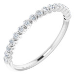 14K White 1/4 CTW Diamond Anniversary Band - 123418600P photo