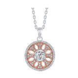 Gems One Silver Cubic Zirconia Pendant - PD10370-SSWP photo