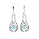 Gems One Silver (SLV 995) Stunning Fashion Earrings - ROL2238-SSNCPT photo