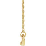 14K Yellow .05 CTW Diamond Curved Bar 16-18 Necklace - 86681601P photo 2
