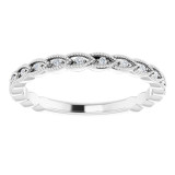 14K White .08 CTW Diamond Anniversary Band - 123085600P photo 3