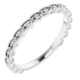 14K White .08 CTW Diamond Anniversary Band - 123085600P photo