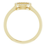 14K Yellow 1/10 CTW Diamond Circle Ring - 65180760000P photo 2