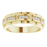 14K Yellow 1/4 CTW Diamond Pattern Ring - 9860603P photo 3