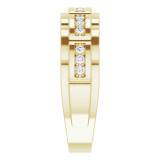 14K Yellow 1/4 CTW Diamond Pattern Ring - 9860603P photo 4
