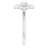 14K White 1/3 CTW Diamond Halo-Style Clover Ring - 12303260004P photo 4