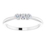 14K White 1/5 CTW Diamond Anniversary Band - 124005600P photo 3