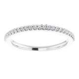 14K White 1/8 CTW Diamond Anniversary Band - 123194600P photo 3