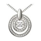 Gems One 14KT White Gold & Diamond Rhythm Of Love Neckwear Pendant  - 1/2 ctw - ROL1077-4WC photo