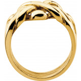 14K Yellow 12.5 mm Puzzel Ring - 51446234P photo 2