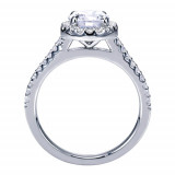 Gabriel & Co. 14k White Gold Contemporary Halo Engagement Ring - ER6419W44JJ photo 2