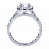 Gabriel & Co. 14k White Gold Contemporary Halo Engagement Ring - ER6419W44JJ photo 2