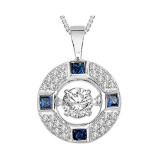 Gems One 14KT White Gold & Diamond Rhythm Of Love Neckwear Pendant   - 3/8 ctw - ROL1100-4WCS photo