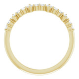 14K Yellow 1/3 CTW Diamond Anniversary Band - 124110605P photo 2