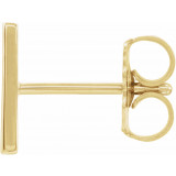 14K Yellow Single Initial H Earring - 86800144P photo 3