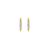 Gabriel & Co. 14k Yellow Gold Lusso Diamond Huggie Earrings - EG13327Y45JJ photo 3