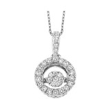 Gems One 14KT White Gold & Diamond Rhythm Of Love Neckwear Pendant   - 5/8 ctw - ROL1242-4WC photo