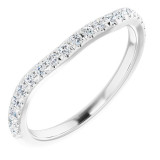 Platinum 1/4 CTW Diamond Matching Band - 123447615P photo