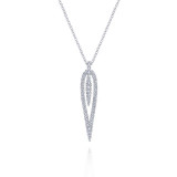 Gabriel & Co. 14k White Gold Kaslique Diamond Necklace - NK5814W45JJ photo