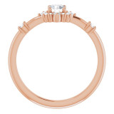 14K Rose 3/8 CTW Diamond Ring - 720886055P photo 2