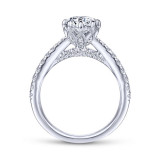 Gabriel & Co. 14k White Gold Contemporary Straight Engagement Ring - ER14403R4W44JJ photo 2