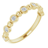 14K Yellow 1/5 CTW Diamond Anniversary Band - 1236316034P photo