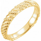 14K Yellow Stackable Ring - 51644107P photo