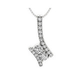 Gems One 14Kt White Gold Diamond (1Ctw) Pendant - TWO1001/100-4WC photo