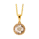 Gems One 14Kt Yellow Gold Diamond (1/3Ctw) Pendant - PD33656-4YD photo