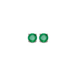 Gems One 14Kt White Gold Emerald (1/2 Ctw) Earring - EER40-4W photo