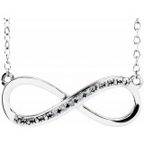 14K White .025 CTW Diamond 16-18 Necklace - 65109160001P photo