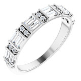 14K White 1/2 CTW Diamond Anniversary Band - 123531600P photo