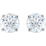 14K White 1 1/2 CTW Diamond Earrings - 187470203P photo 2
