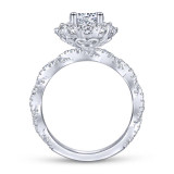 Gabriel & Co. 14k White Gold Embrace Double Halo Engagement Ring - ER13893R3W44JJ photo 2