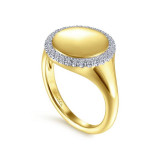 Gabriel & Co. 14k Yellow Gold Contemporary Diamond Ring - LR51521Y45JJ photo 3