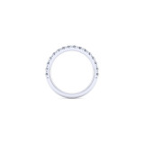 Gabriel & Co. 14k White Gold Contemporary Diamond Wedding Band - WB13853C4W44JJ photo 2