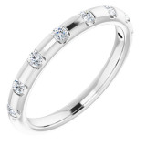 14K White 1/4 CTW Diamond Anniversary Band - 1235356000P photo