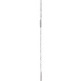 14K White Triangle & Bar Y 16-18 Necklace - 5172260000P photo 2