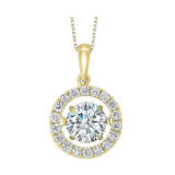 Gems One 14KT Yellow Gold & Diamond Rhythm Of Love Neckwear Pendant  - 2 ctw - ROL1092-4YC photo