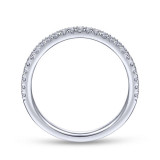 Gabriel & Co. 14k White Gold Contemporary Anniversary Wedding Band - WB14664C3W44JJ photo 2