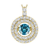 Gems One 14KT Yellow Gold & Diamond Rhythm Of Love Neckwear Pendant  - 1-3/4 ctw - ROL1137-4YCBL photo