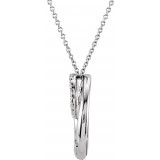 14K White 1/3 CTW Diamond 18 Necklace - 6810260001P photo 2