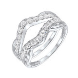 Gems One 14Kt White Gold Diamond (1/2Ctw) Ring - RG10277-4WD photo