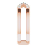 14K Rose 1/6 CTW Diamond Geometric Ring - 122922604P photo 4