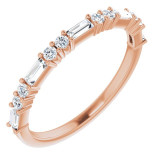 14K Rose 3/8 CTW Diamond Anniversary Band - 123092602P photo