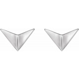 Platinum Geometric Earrings - 86822603P photo 2
