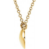 14K Yellow Convex 18 Necklace - 85928100P photo 2
