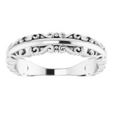 14K White Stackable Ring - 51699101P photo 3