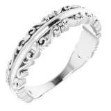 14K White Stackable Ring - 51699101P photo